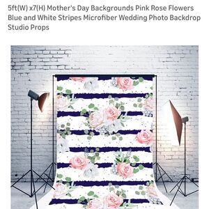 Kate floral backdrop 5x7